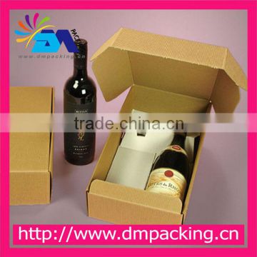 1 &2 bottle customized paper box with logo printed