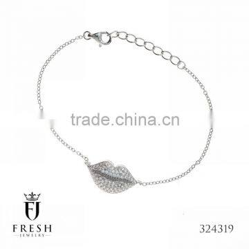 Fashion 925 Sterling Silver Bracelet - 324319 , Wholesale Silver Jewellery, Silver Jewellery Manufacturer, CZ Cubic Zircon AAA