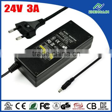 DC connector 5.5*2.1mm 24V 3A xbox 360 power supply AC adapter