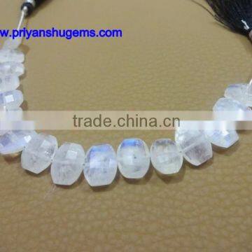 Pure white rainbow handmade 10 x 14 mm oval shape, 6 to 100% of the length of natural stone