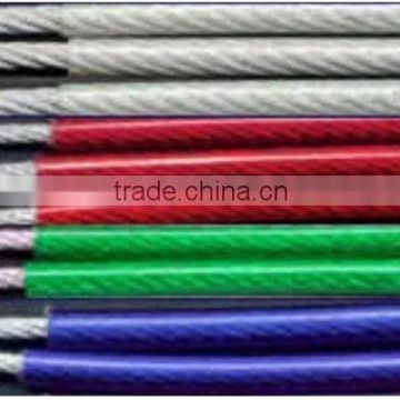 Factory supply 1.5mm Coated Steel Wire Rope/ Steel Cable