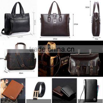 Vertical business casual leather briefcase