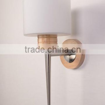 design style wooden base metal wall lamp wall mounted wall scone