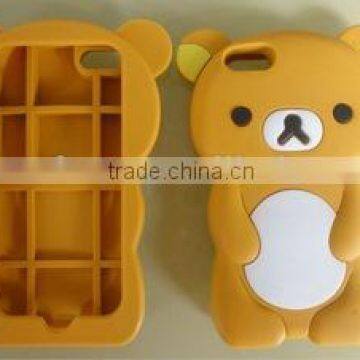 Loverly and Cute Soft 3D Rilakkuma silicone case for iphone 5