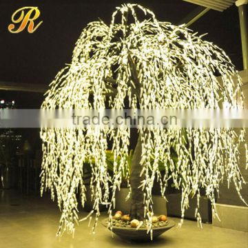 Outdoor fake led willow tree 3m decorative trees