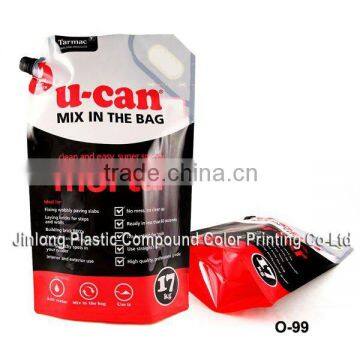 heavy duty doy spout pouch packaging bag with handle hole