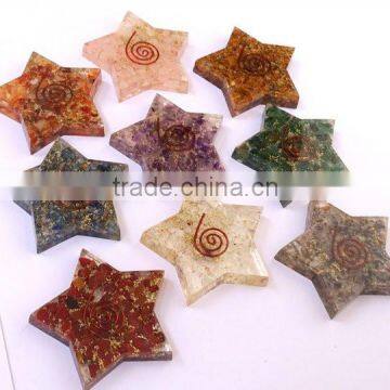 Orgonite 9 Planet Chakra Pentagram Star Set