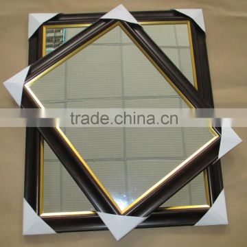461838 PS Wall Mirror Brown 40x50