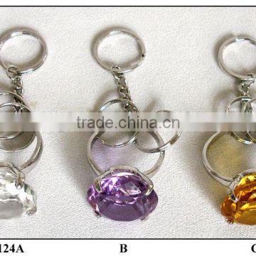 crystal craft key ring glass decoration