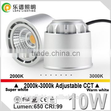 CCT Adjustable LED Lights CRI99 LED SOURCE HALO 10W spotlight 2000-3000K dimming lamps