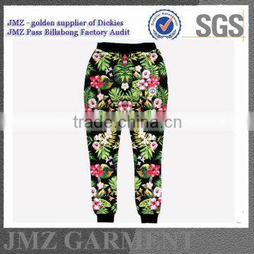 custom jogger for men with flower print