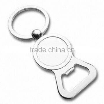 Factory customed metal keychain for bottle opener