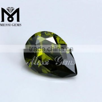 Hot Sale Wholesale Pear Olive Loose Cubic Zircon Gemstone Prices