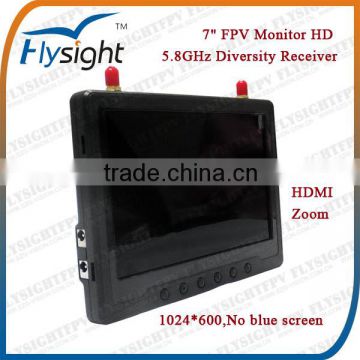 D528 32CH 5.8GHz FPV Monitor 7 inch HDMI for UAV RC Helicopter