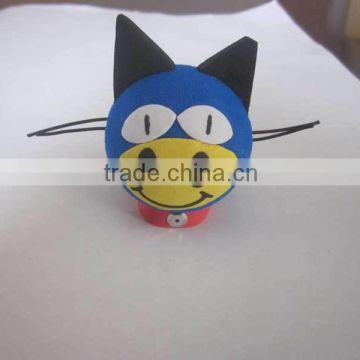 custom cat shape eva antennas ball foam ball cheap