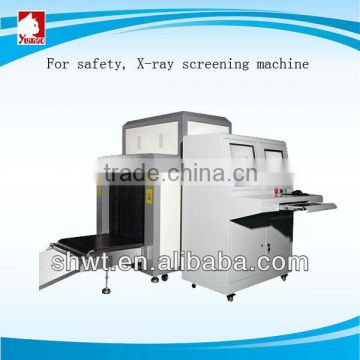 X-ray machine eyewinker security checkpoint, visual and report to the police