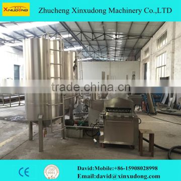 Gas heating external heating exchanger falafel continuous fryer