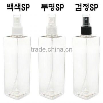 Spray cap PET bottle 350ml square Clear