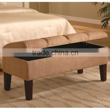 High quality fabric ottoman with storage wholesale fabric storage stool