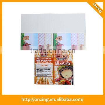 Promotional plastic cover notebook with sticky note