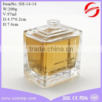 high quality square perfume glass bottle wholesale