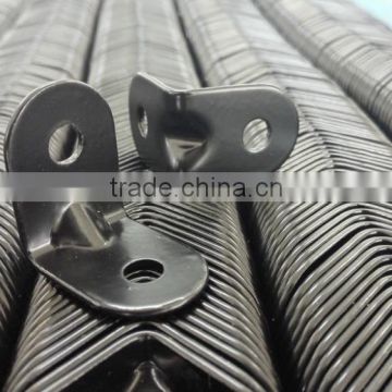 JUNDA METAL furniture angle bracket/ Iron corner bracket round head powder coating black made in China