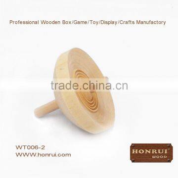 wooden spin top