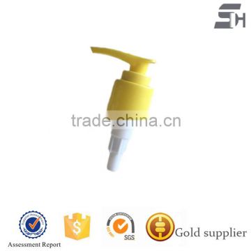 24/415 purple and yellow color plastic lotion pump
