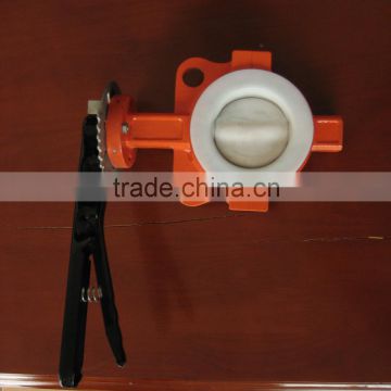 manual wafer fluorine seat PTFE butterfly valve