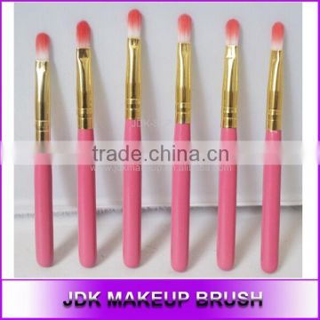 Wholesale Pink Lip Brush/Lip Gloss Brush with Gold Ferrule