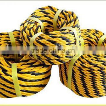 low priceTwist Type 3 strand plastic ropes pp rope Tiger Ropes for wholesale