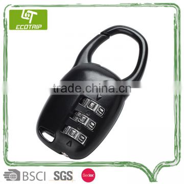 International Reset 3-dial combination zinc-alloyed locks,trave luggage locks