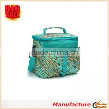 High Quality Fashion Insulated adjustable strape lunch box with pockets outside