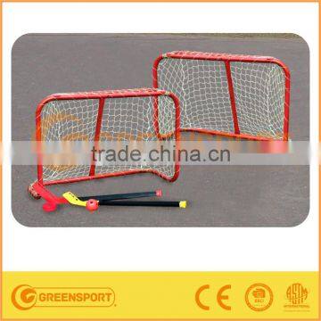 double ice hockey goal with stick and ball protable hockey goal