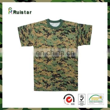 Wholesale Woodland Digital Camo Military T shirt