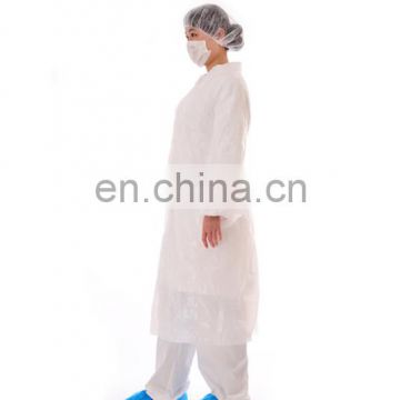 Disposable surgical waterproof and dustproof PE visitor coat kit