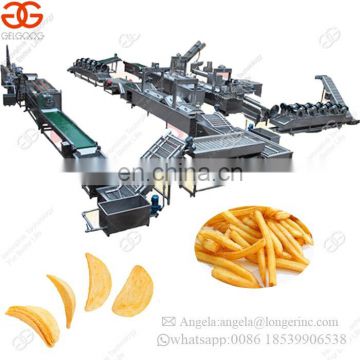 High Quality Factory Price Fresh Frozen French Fries Processing Line Full Automatic Potato Chips Making Machines For Sale