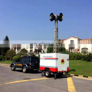 vehicle mounted emergency mobile communication microwave antenna telescopic mast