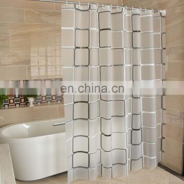 Hookless shower curtain, waterproof printed shower curtain for bathroom