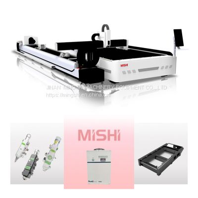 1000 Watt 1500W 1.5kw 2 3 4 Kw Automatic CNC Fiber Laser Cutting Machine Cutter for 4 mm 16mm Carbon Steel Plate and 8mm Stainless Sheet Plate