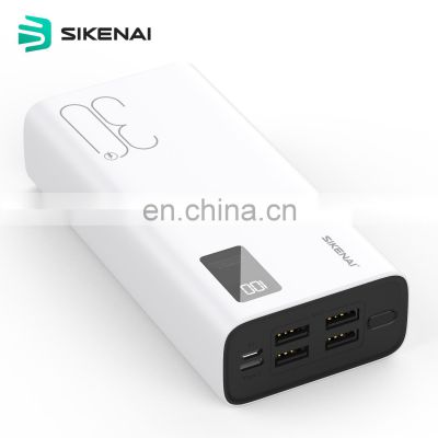Sikenai 30000mAh fast charger power bank PD power bank QC 3.0 quick charger with LED display Big capacity