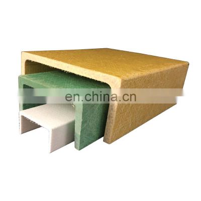 factory customized GRP  Pultrusion profiles FRP tube  fiberglass channel  with more cheaper price