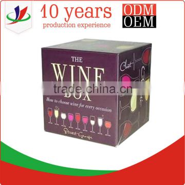 6 bottle cardboard wine box