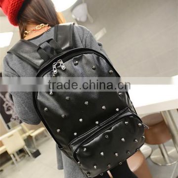 Wholesale New Design For Girls School Bag Leather Backpack