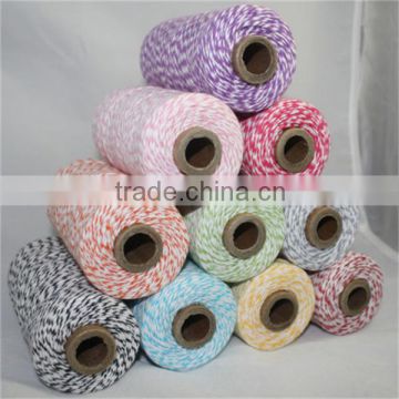 Hot Sale High Quality Colored Cotton Packing Cotton Rope Bakers Twine