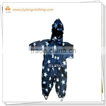 Children's rain overall with allover printing