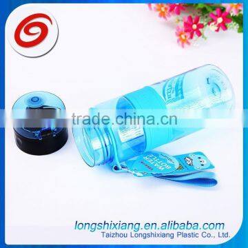 2015 plastic drinking water bottle with handle