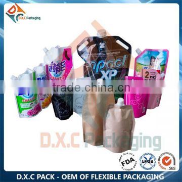 Factory Price Custom Printed Pouches With Spout 100ml, 250ml, 500ml, 1000ml                        
                                                Quality Choice