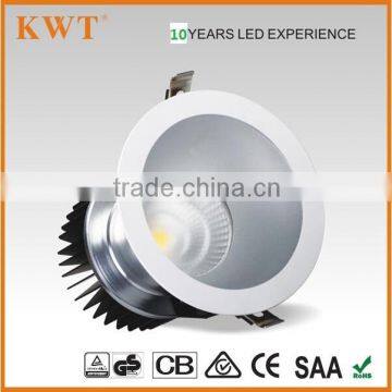 TUV/GS CE SAA Certification 60w/70w Dimmable COB LED Downlight With Tridonic & Meanwell Driver