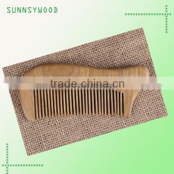 custom natural wooden pocket comb